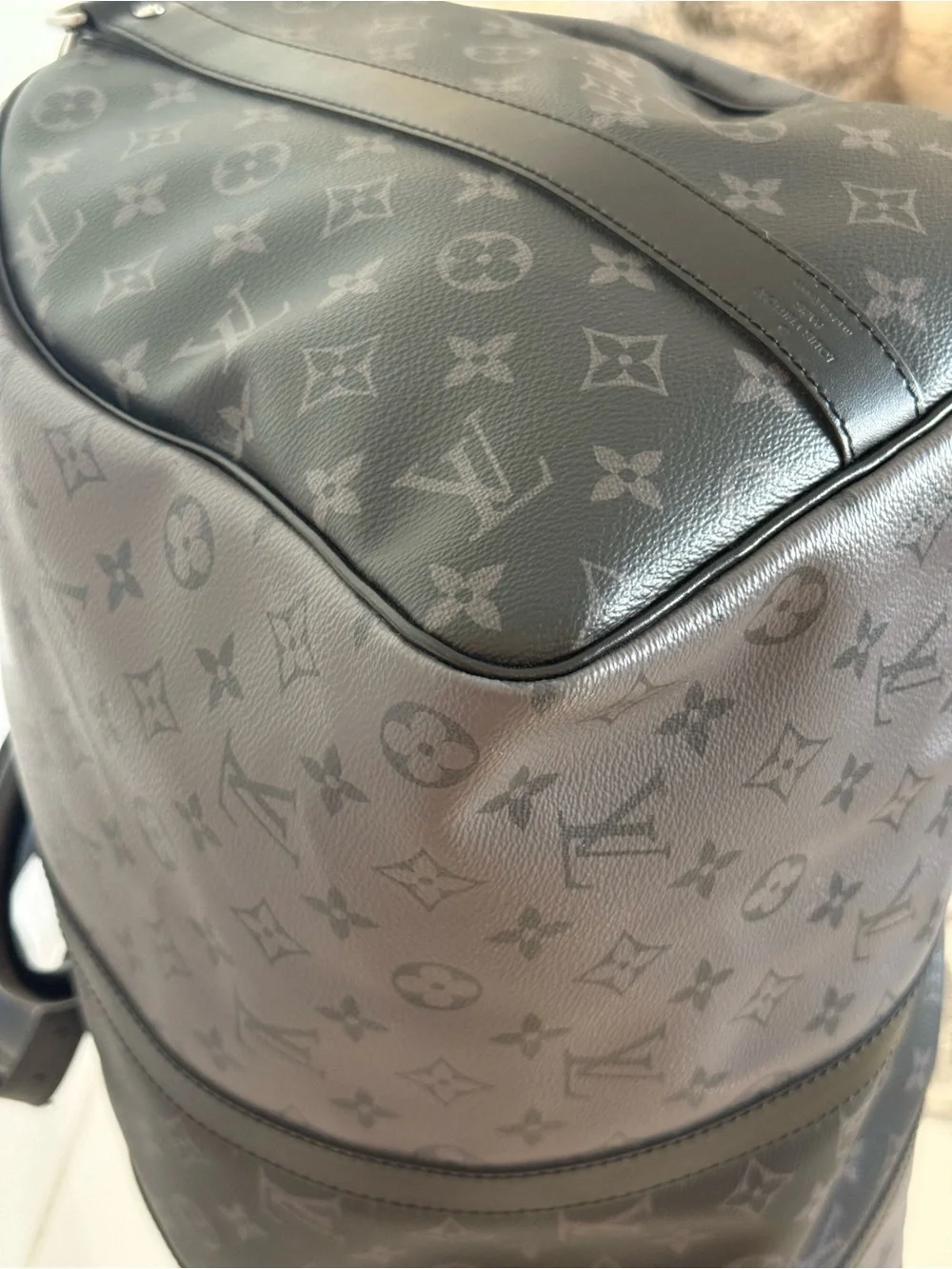 LOUIS VUITTON Keepall 50 Bandoulière in Monogram Eclipse Reverse - 💯 AUTHENTIC